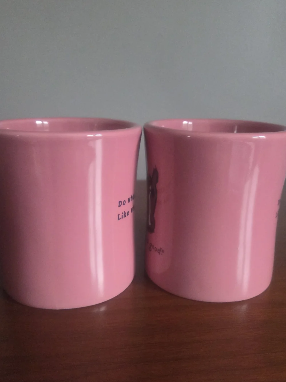 Two Life Is Good Horse Pink Coffee Mugs